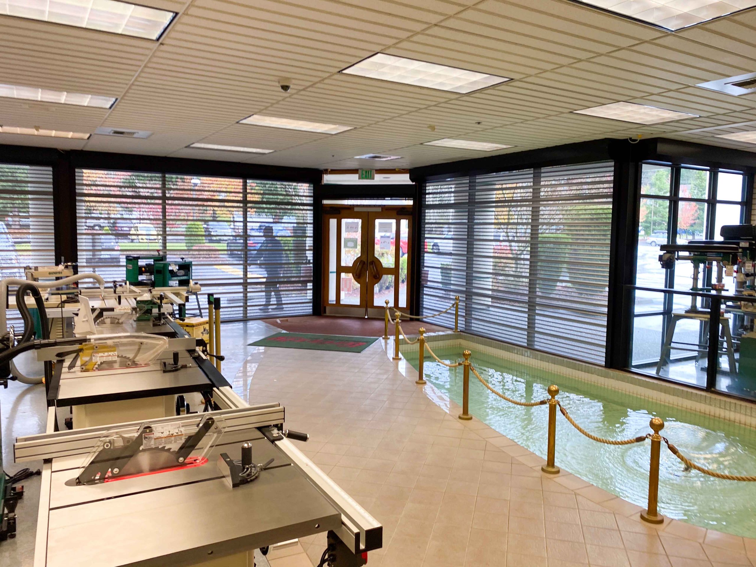 Talius Safeview Rollshutters on Grizzly Industrial