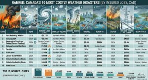 The Cost of Canada's Ten Worst Insured Weather Disasters