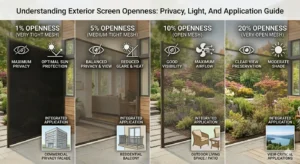 Understanding Exterior screen Opennes